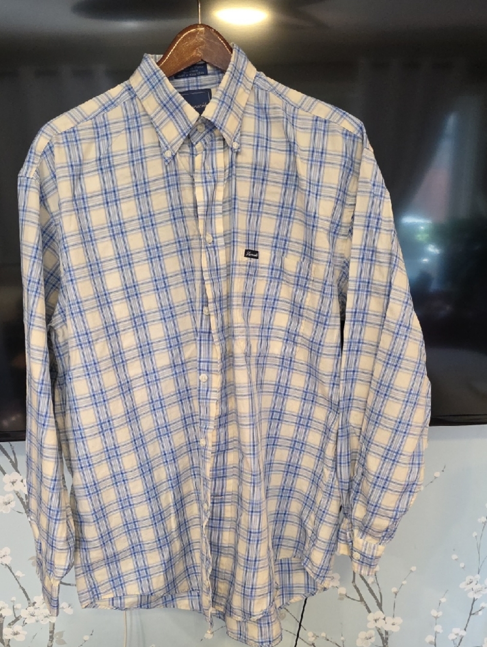 Mens Faconnable Cotton played shirt size large